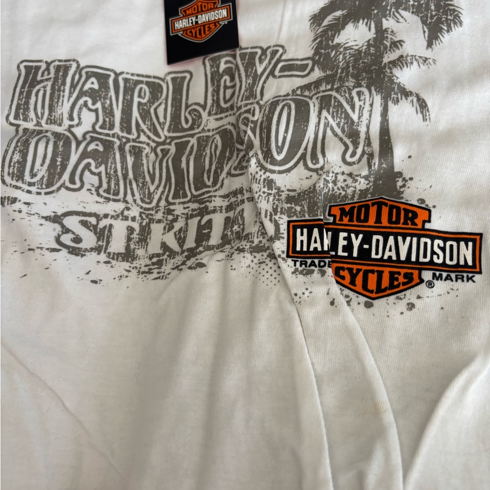 New with tags Harley-Davidson White Tee with Orange Logo